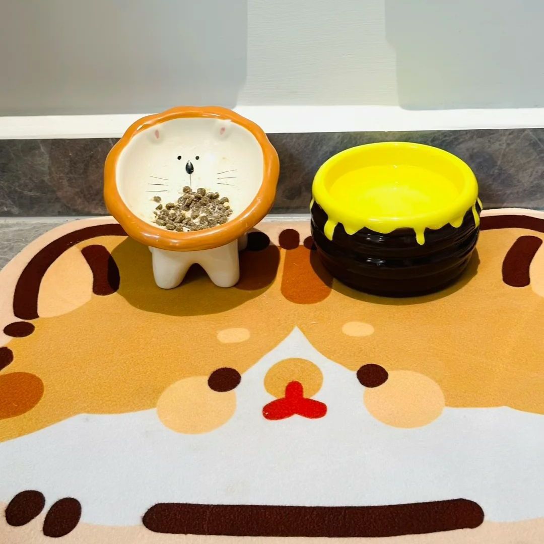 Ceramic Anti-Spill Pet Bowl