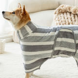 Pet Bath Towel Coral Fleece Drying Robe