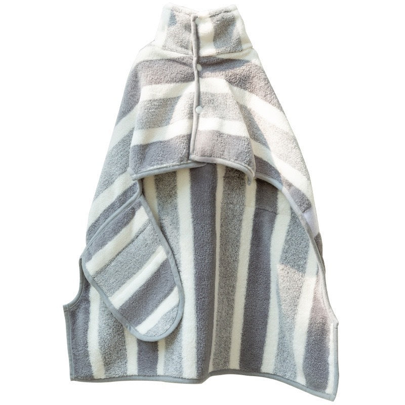 Pet Bath Towel Coral Fleece Drying Robe