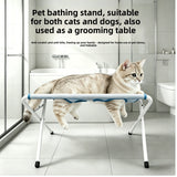 Pet grooming hammock dog bath bracket