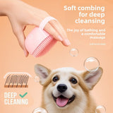 Silicone Pet Bath Brush Massage Cleaning Tool